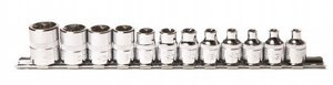 סט בוקסות E-TORX פנימי על פס 12 יח SIGNET D3/8 סט בוקסות E-TORX פנימי על פס 12 יח SIGNET D3/8