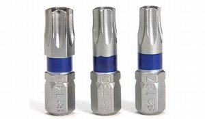 3 יח ביט TORX+חור T25 כחול כהה SIGNET 3 יח ביט TORX+חור T25 כחול כהה SIGNET