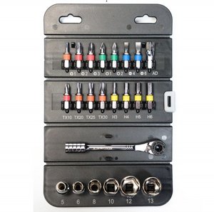 סט בוקסות D1/4 +ביטים + רצט מיני, 23יח SIGNET סט בוקסות D1/4 +ביטים + רצט מיני, 23יח SIGNET