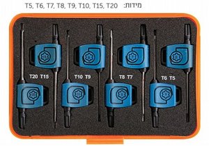 סט מפתחות TORX דגל 8 T5-T20 יח SIGNET סט מפתחות TORX דגל 8 T5-T20 יח SIGNET