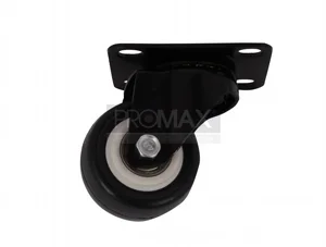 גלגל גומי שחור עם מיסב פלטה 1.5 אינץ PROMAX גלגל גומי שחור עם מיסב פלטה 1.5 אינץ PROMAX