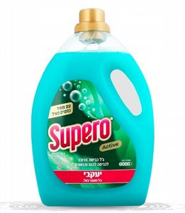 ג'ל כביסה SUPERO ACTIVE ירוק 2,5 ליטר ג'ל כביסה SUPERO ACTIVE ירוק 2,5 ליטר