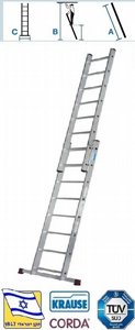 PUSH-UP 2X3.10 סולם אלומיניום שחיל סולמות חגית PUSH-UP 2X3.10 סולם אלומיניום שחיל סולמות חגית
