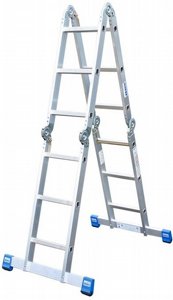 סולם אלומיניום פרקים 4 חלקים עד 3.55 מ׳ סולמות חגית סולם אלומיניום פרקים 4 חלקים עד 3.55 מ׳ סולמות חגית