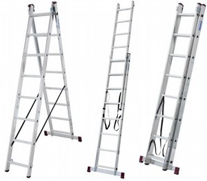 סולם אלומיניום דו צדדי A או שחיל 2X2.25 מ׳ סולמות חגית סולם אלומיניום דו צדדי A או שחיל 2X2.25 מ׳ סולמות חגית