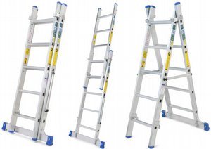 סולם אלומיניום דו צדדי A או שחיל 2X5 שלבים סולמות חגית סולם אלומיניום דו צדדי A או שחיל 2X5 שלבים סולמות חגית