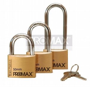 מנעול תלייה מפליז 30-ב PROMAX בבליסטר מנעול תלייה מפליז 30-ב PROMAX בבליסטר