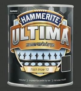 אולטימה צבע למתכת אפור כהה חלק משי 750 מ"ל אולטימה צבע למתכת אפור כהה חלק משי 750 מ"ל