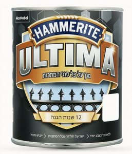 אולטימה צבע למתכת לבן חלק משי 750 מ"ל אולטימה צבע למתכת לבן חלק משי 750 מ"ל