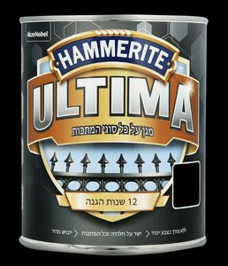 אולטימה צבע למתכת שחור מט 750 מ"ל אולטימה צבע למתכת שחור מט 750 מ"ל