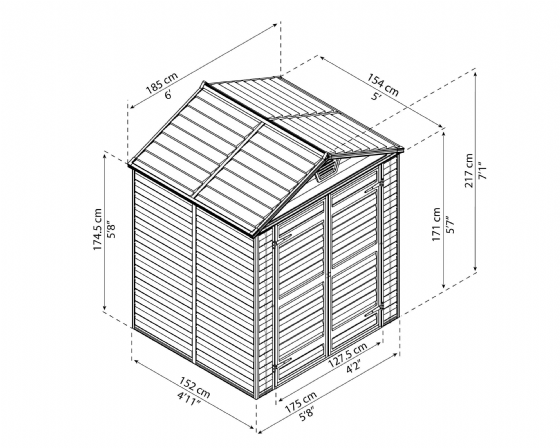 ���� 1.9X1.53 ��� Canopia SKYLIGHT 702395