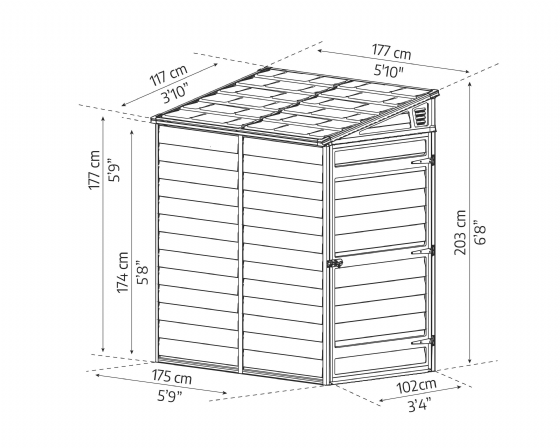 ���� ��� 1.17X1.75 ��� Canopia SKYLIGHT Pent 702624