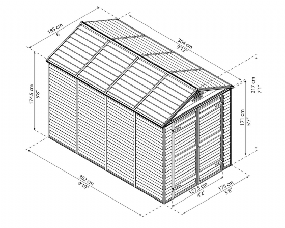 ���� 1.9X3.05 ��� Canopia SKYLIGHT 702920