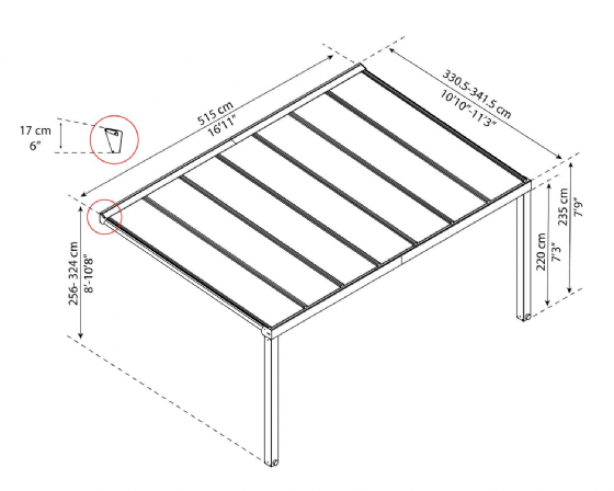 ������ ��������� ����� 3.4X5.2 ��� �� ����� ���� Canopia Stockholm
