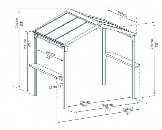 ����� �������� ������ ���� 1.8X2.4 ��� ������ Canopia Austin