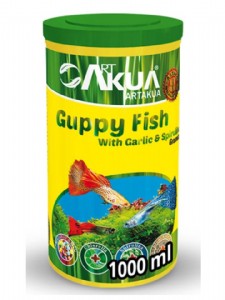 ���� ���� ��� ������ ������ 1000 �"� Guppy Fish Spirulina & Garlic �������� ARTAKUA
