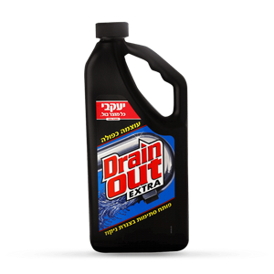 DRAIN OUT – פותח סתימות 946 מ"ל יעקובי DRAIN OUT – פותח סתימות 946 מ"ל יעקובי
